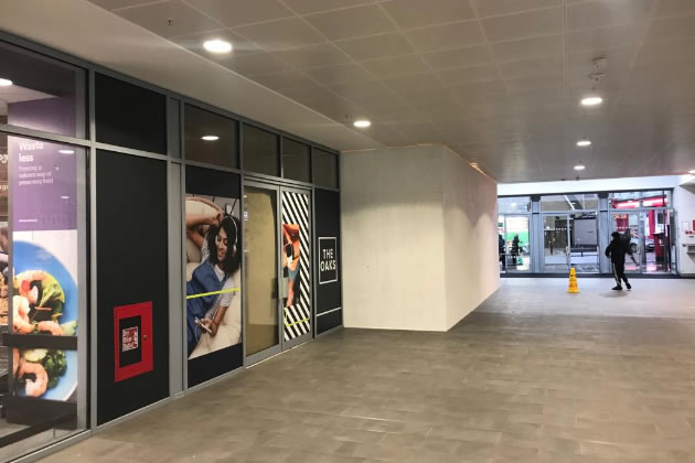 Work taking place at the unit where it is believed Starbucks is opening