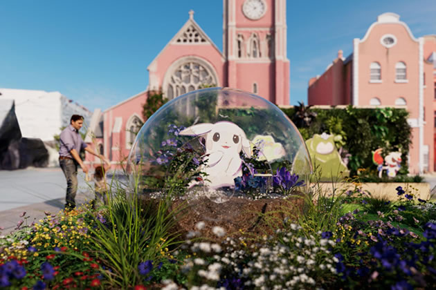 A visualisation of how the urban garden might look. Picture: Electric Sheep Events