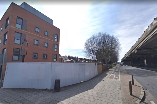 The site on Brook Lane North next to the A4/M4