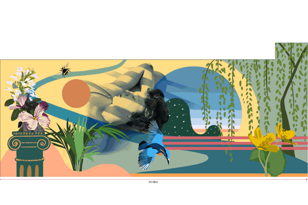 Car park mural design from planning application