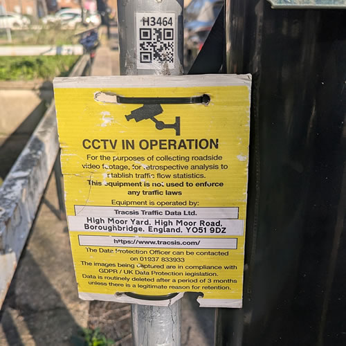 CCTV camera sign