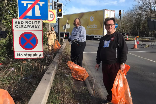 Helping clean up Cranford