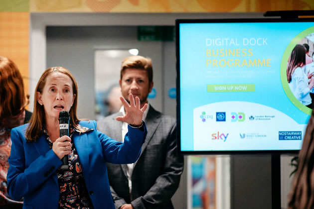 • Helen Reynolds, founder of CPG Executive Consulting addresses Digital Dock launch event