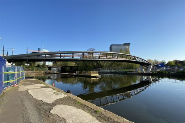 The bridge the following morning. Picture: John Dale