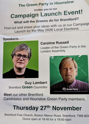 Green party launch