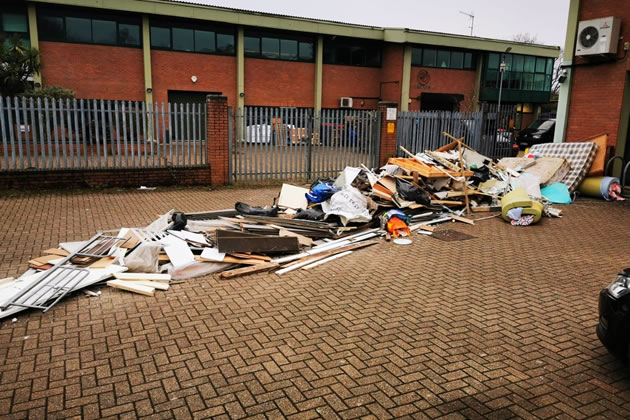 Flytipping in Brentford. Picture: Richard Hunt