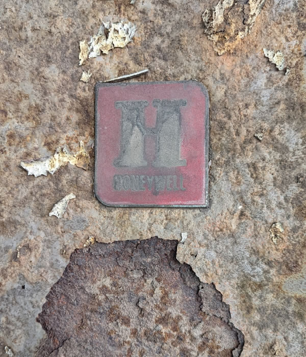 An old box belonging to Honeywell found by the A4