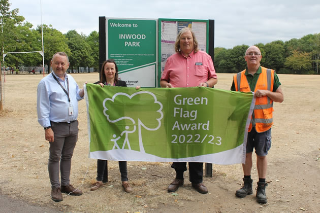 Celebrating a Green Flag Award for Inwood Park