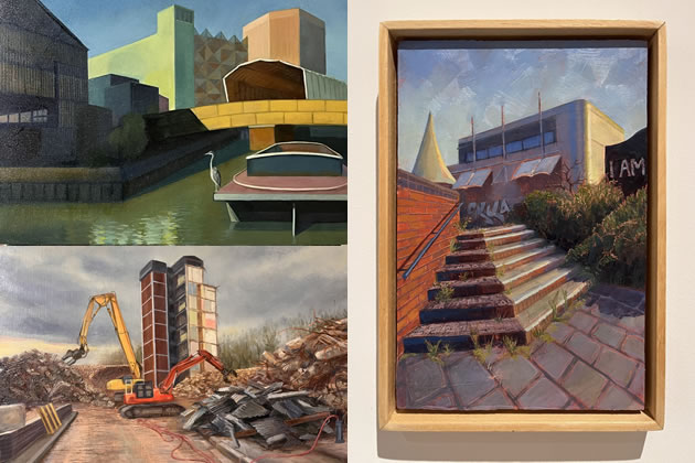 A selection of Vicki Cooke's work showing local scenes 