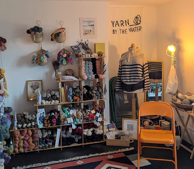 Yarn by the water 