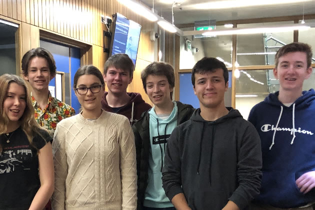 Some of the Senior Physics Challenge winners from Latymer Upper School
