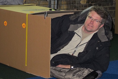 Jon Ball in Box Sleep Easy