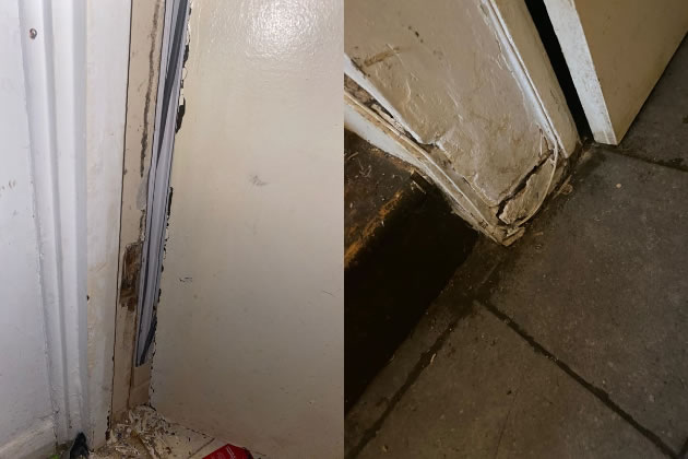 Damp from the extractor fan started to spread to other parts of the house
