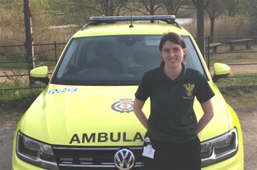 Emma Mclean joining colleagues from Northwick Park in virtual journey