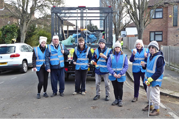 LagerCAN volunteers during the clean up