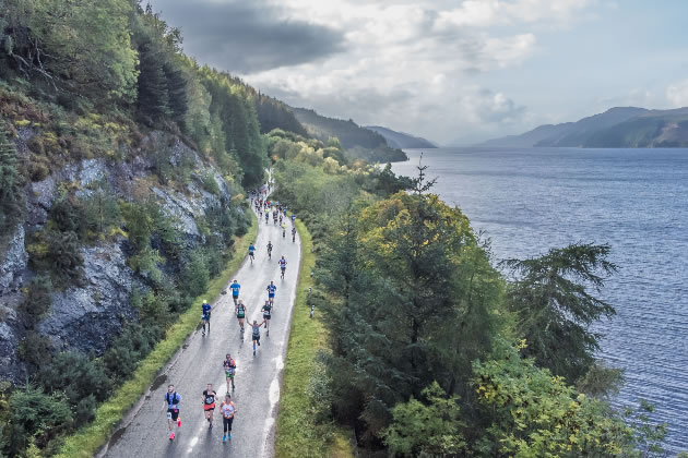 The route takes runners through some breathtaking scenery