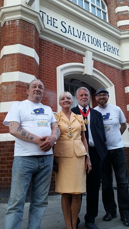 Mayor at Homeless hub