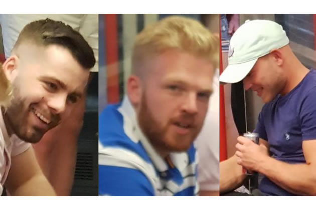 These three men got off the train at Ealing Broadway