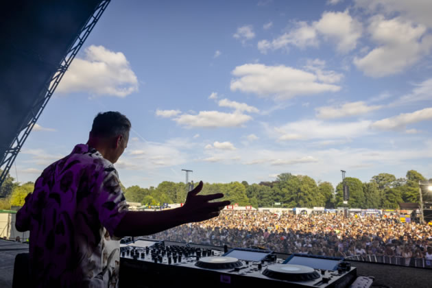 A DJ at an event in Gunnersbury Park