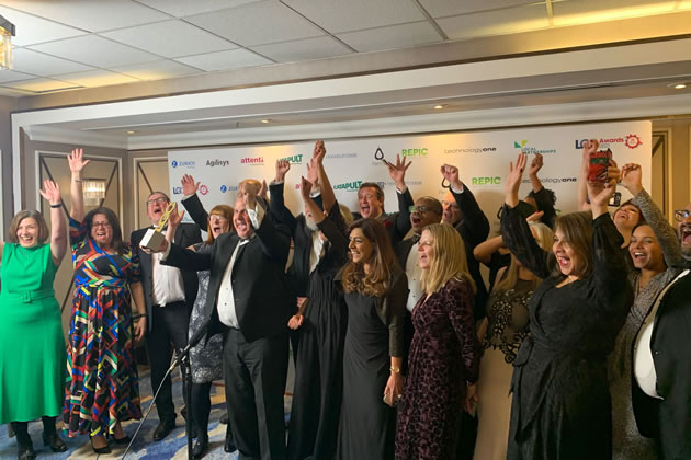 Hounslow Council staff and councillors celebrate the announcement