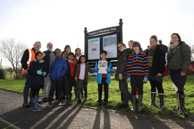 Friends of Thornbury Park with Councillor Tony Louki