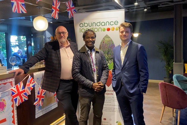 Cllr Peter Thompson with Cllr Ron Mushiso and Cllr Jack Emsley