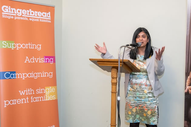 Rupa Huq addresses the meeting in the House of Commons