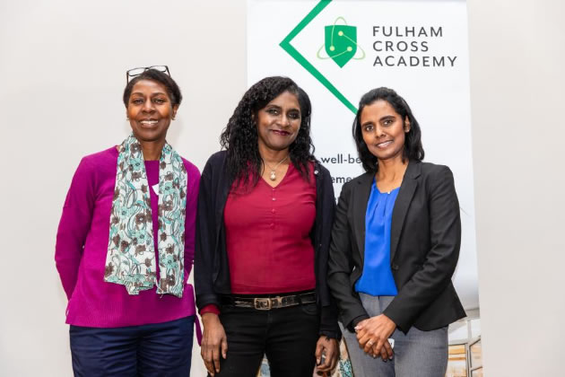 Pictured from left to right are Rosie Peters), Beverly Andrews and Shanee Naidoo