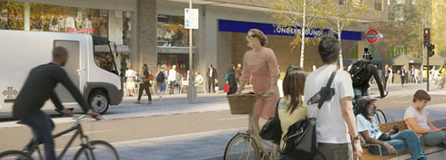 image of people cycling