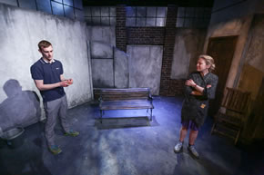 two actors in a room at Wastwater play