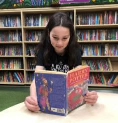 Emily and Harry Potter book